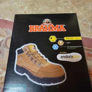 BRAHMA steel toed work boots